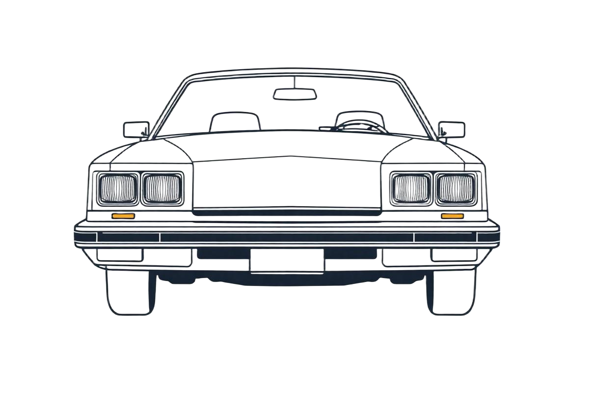 Line illustration of a car
